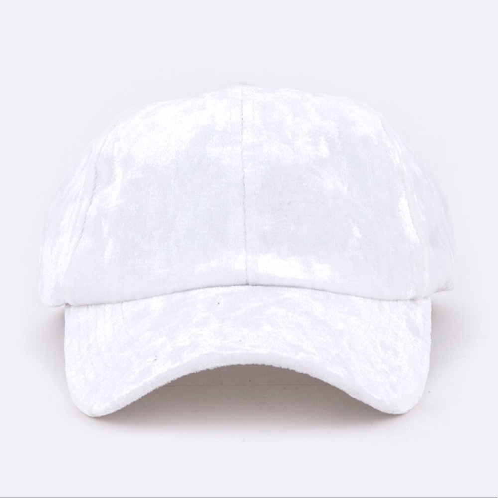 Distressed Velour Cap